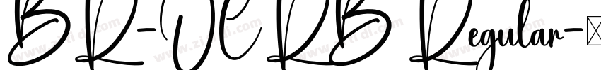 BR-OCRB Regular字体转换